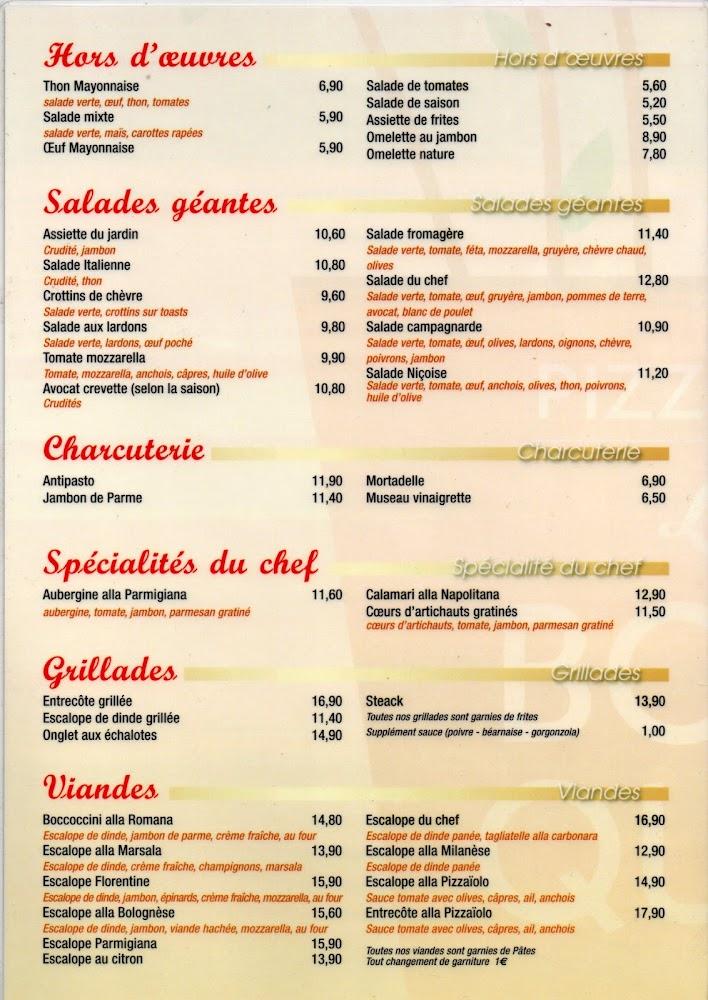 Au Bouquet - Menu Image 2